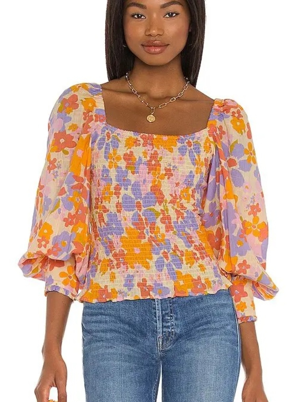 Free People Ariana Printed Top